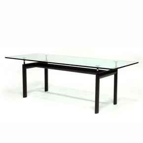 LC6 Square Dining Table, Clear