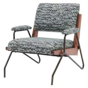 Klein Fabric Accent Chair, Arrow Deep Green