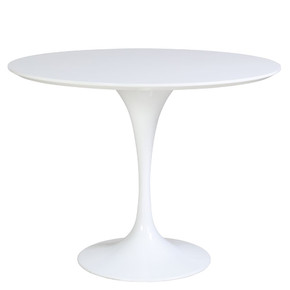 Allie 39" Round Table-White