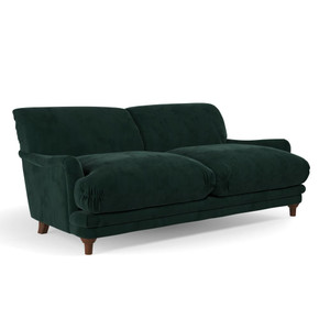 Priscilla Puffy Sofa, Emerald Green