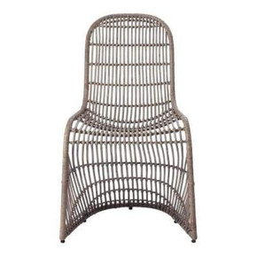 Latham Rattan Chair-Gray Set of 2