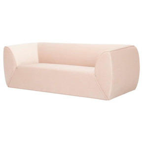 Greta Sofa, Peach Velour