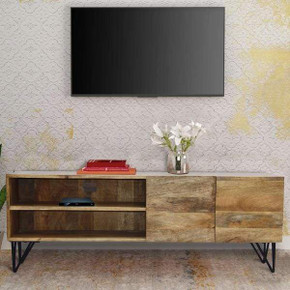 Dupont Industrial Style Mango Wood TV Stand