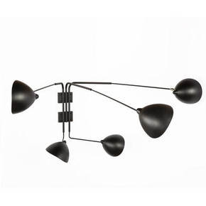 Mouille Edition Wall Lamp, 5 Arms