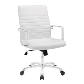 Finesse Mid Back Office Chair, White