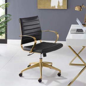 Jive Mid Back Office Chair Black And Gold