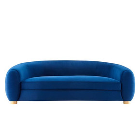 Polar Bear Sofa, Blue Velvet