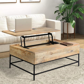 Boom Lift Top Storage Coffee Table