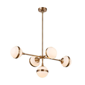 Gawker 5 Ceiling Lamp, Brass