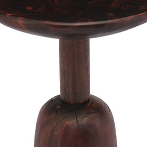 Mawhi Trembesi Side/ End Table, Dark Brown