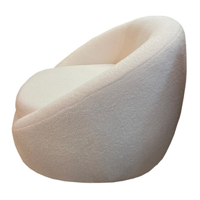 Kiera Lounge Chair, Boucle Fabric
