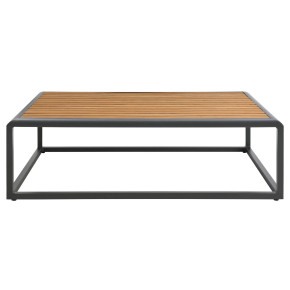 Stance Outdoor Patio Aluminum Coffee Table, Gray Natural