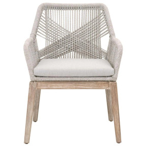 Rope Weave Armchair, Grey, Set of 2