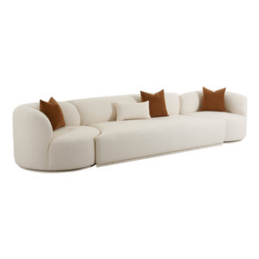 Mackie Cream Boucle 3-Piece Modular Sofa