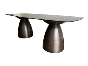 Calico Rectangular Black Wave Dining Table Calico Rectangular Black Wave Dining Table
