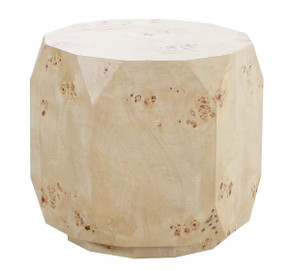 Nepal Burl Round End Table