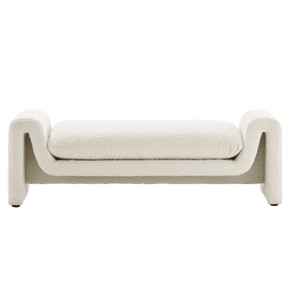 Cyma Boucle Fabric Bench