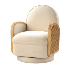 Gwendolyn Rattan Swivel Chair