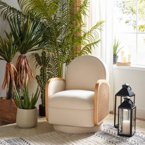 Gwendolyn Rattan Swivel Chair Gwendolyn Rattan Swivel Chair