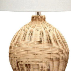 Carden 22 Inch Contemporary Rattan Table Lamp