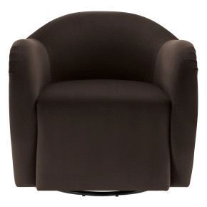 Kimora Performance Velvet Swivel Armchair