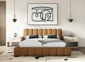 Harlequin Brown Fabric Bed