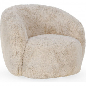 Adele Swivel Accent Chair in Sand Plush Fabric Adele Swivel Accent Chair in Sand Plush Fabric