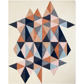 Mid Century Modern Geometric  Rug