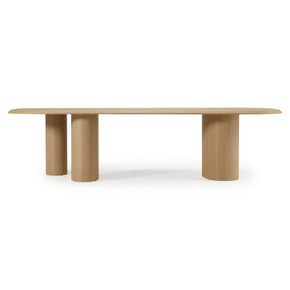 Salvo Modern 118" Natural Ash Dining Table Salvo Modern 118" Natural Ash Dining Table