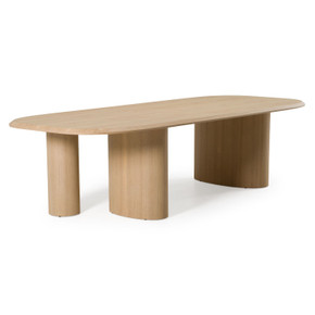 Salvo Modern 118" Natural Ash Dining Table Salvo Modern 118" Natural Ash Dining Table