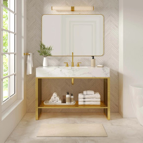 Gridiron 48" Bathroom Vanity, Gold