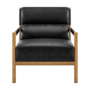 Newstead Vegan Leather Accent Armchair, Casa Black Newstead Vegan Leather Accent Armchair, Casa Black