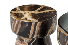 Sabastian Faux Marble End Table Set