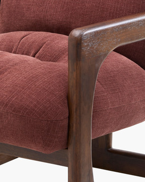 Copeland Accent Chair, Rust