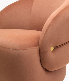 Katia Accent Chair, Rust
