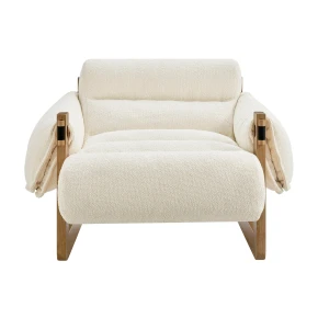 Noland Upholstered Fabric Sling Lounge Chair