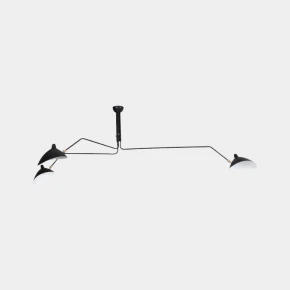 Lombardi 3 Arm Ceiling Light, Black