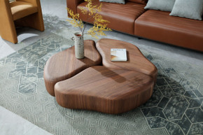 Gilford 3-Piece Walnut Coffee Table