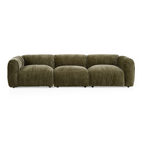Sarrina Fabric Sofa, Olive Green