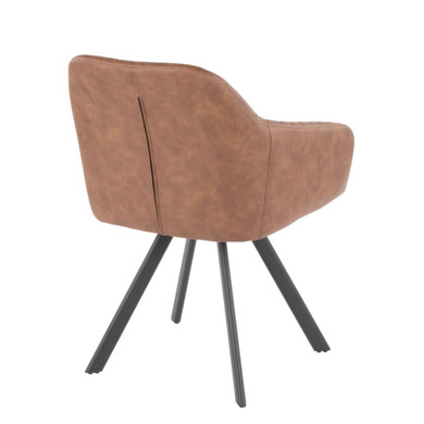Clubber Dining Chair, Brown, Set of 2
