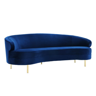 Baila Navy Velvet Sofa