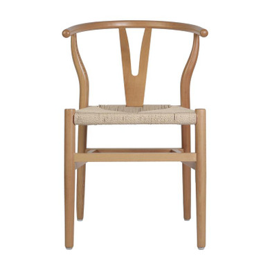 Wishbone Dining Wood Armchair, Natural
