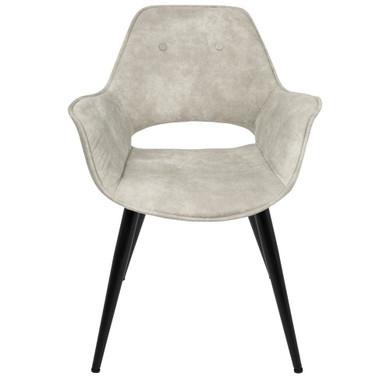 Rowland Mid Century Modern Chair, Beige, Set of 2