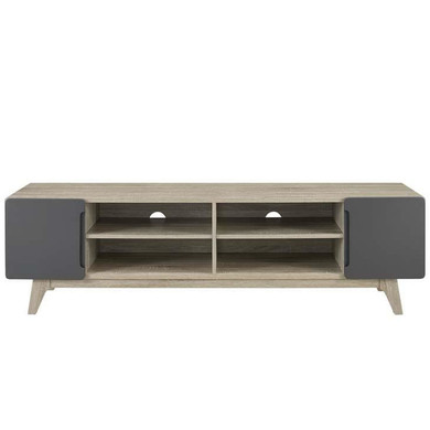 Tread 70" TV Stand Natural, Gray