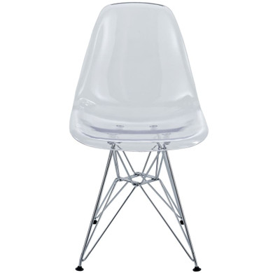 Paris Dining Side Chair, Clear