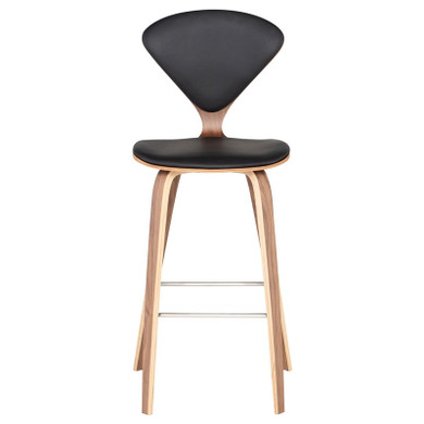 Cherner Premium Bar Stool in Black Leather