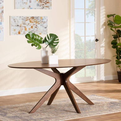 Montreal 71" Oval Wood Dining Table