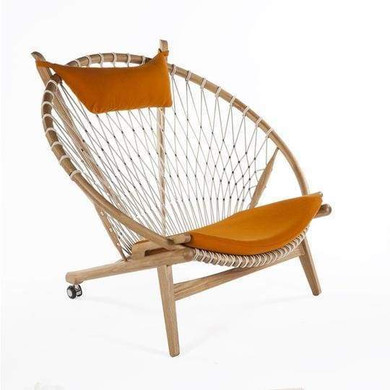 Wegner Hoop Lounge Chair, Orange