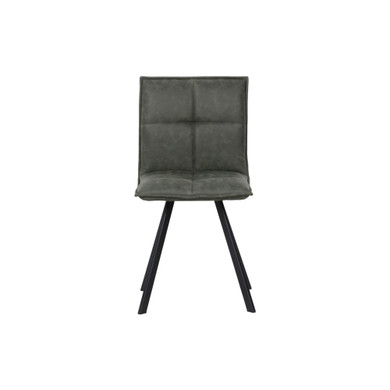 Weston Vegan Leather Dining Chair, Olive Green