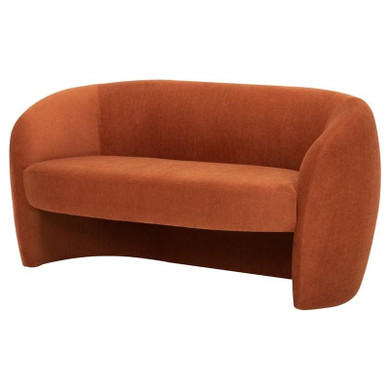 Clementine Double Seat Sofa, Terra Cotta